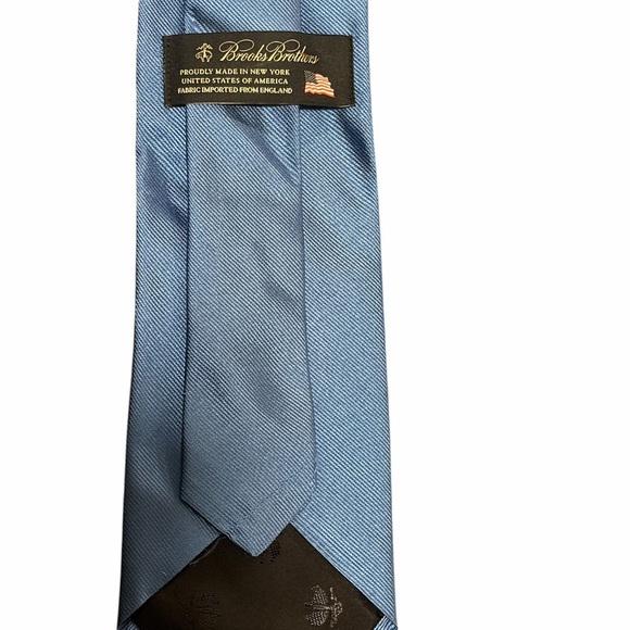 Brooks Brothers Classic Light Blue Men's silk Tie NWT - Picture 3 of 4